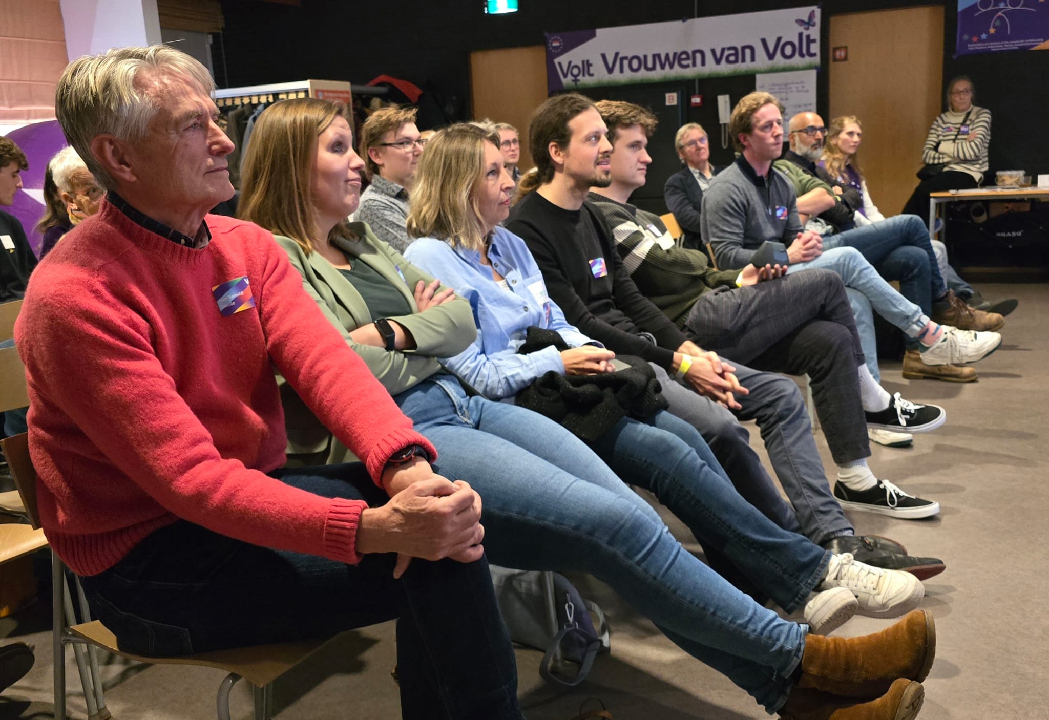 Toeschouwers op het Overijssel congres