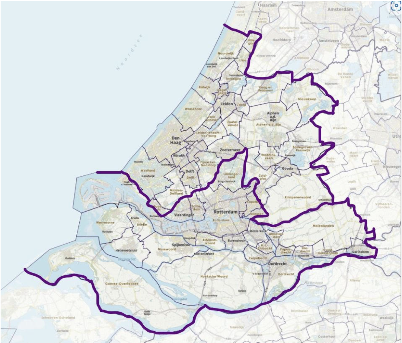 De afdelingen van Volt in Zuid-Holland